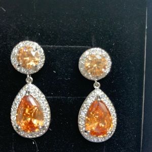 Crystal Drop Earrings NWOT